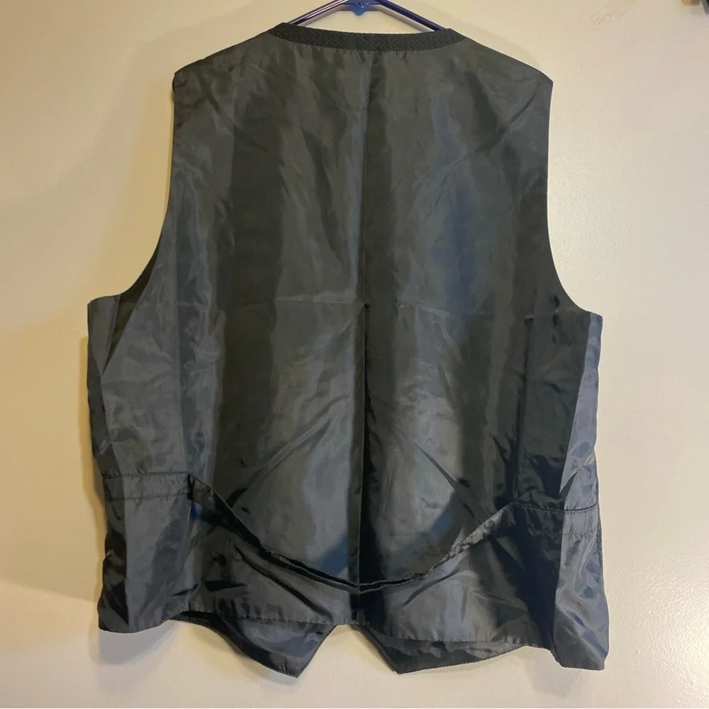 Beverly‎ Hills Polo Club Formal Men’s Dress Vest Geometric Pattern Sz XL